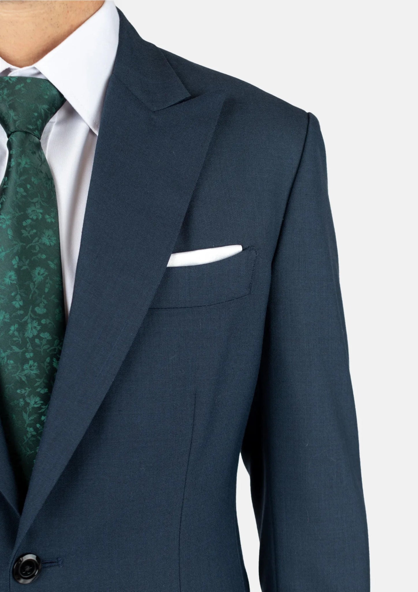 Bryant Aegean Blue Sharkskin Jacket - SARTORO