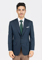 Bryant Aegean Blue Sharkskin Jacket - SARTORO390