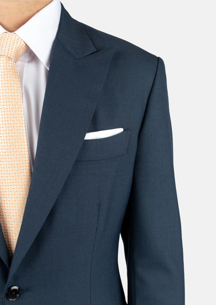 Bryant Aegean Sharkskin Blue Suit - SARTORO710