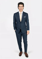 Bryant Aegean Sharkskin Blue Suit - SARTORO638