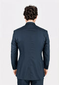 Bryant Aegean Sharkskin Blue Suit - SARTORO