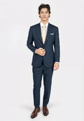 Bryant Aegean Sharkskin Blue Suit - SARTORO