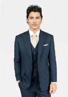 Bryant Aegean Sharkskin Blue Suit - SARTORO158