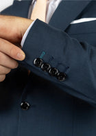 Bryant Aegean Sharkskin Blue Suit - SARTORO434