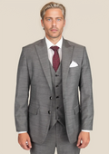 Bryant Granite Grey Birdseye Suit - SARTORO