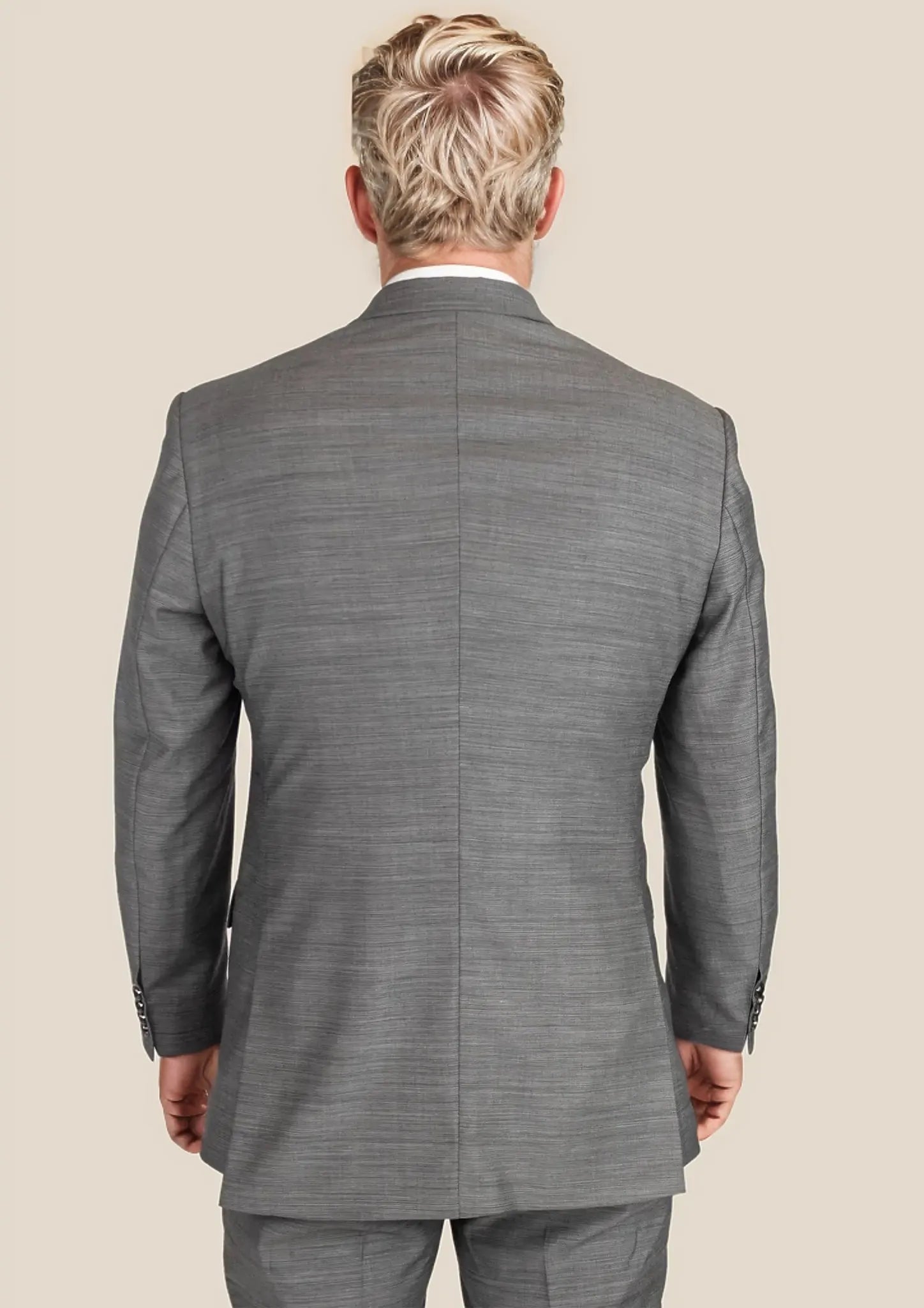 Men's Bryant Granite Grey Birdseye Suit | SARTORO Men's Bryant Granite Grey Birdseye Suit | SARTORO