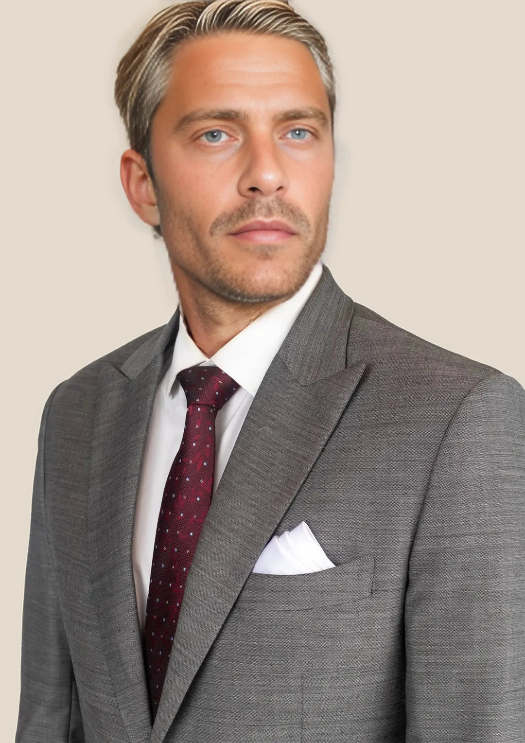 Bryant Granite Grey Birdseye Suit - SARTORO