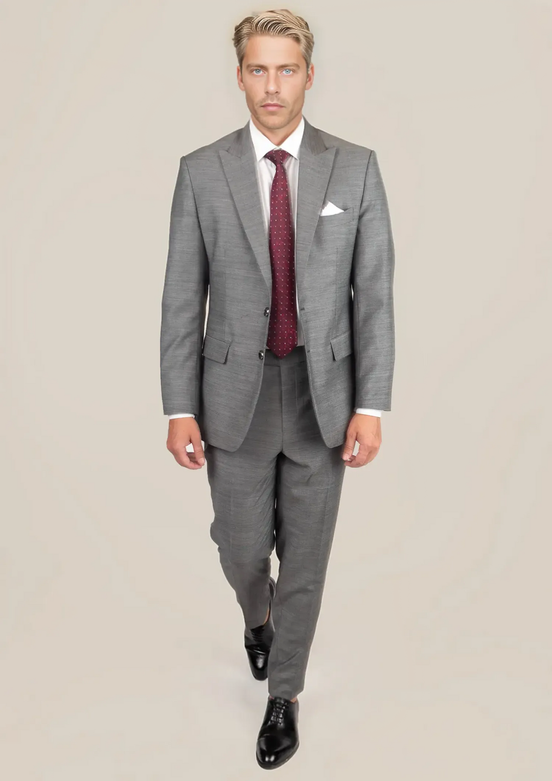 Bryant Granite Grey Birdseye Suit - SARTORO