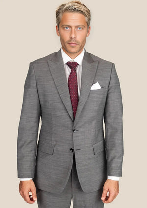 Bryant Granite Grey Birdseye Suit - SARTORO