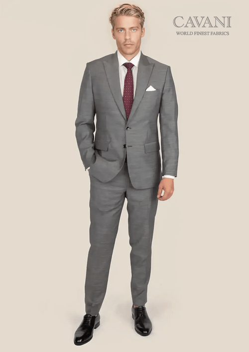 Bryant Granite Grey Birdseye Suit - SARTORO