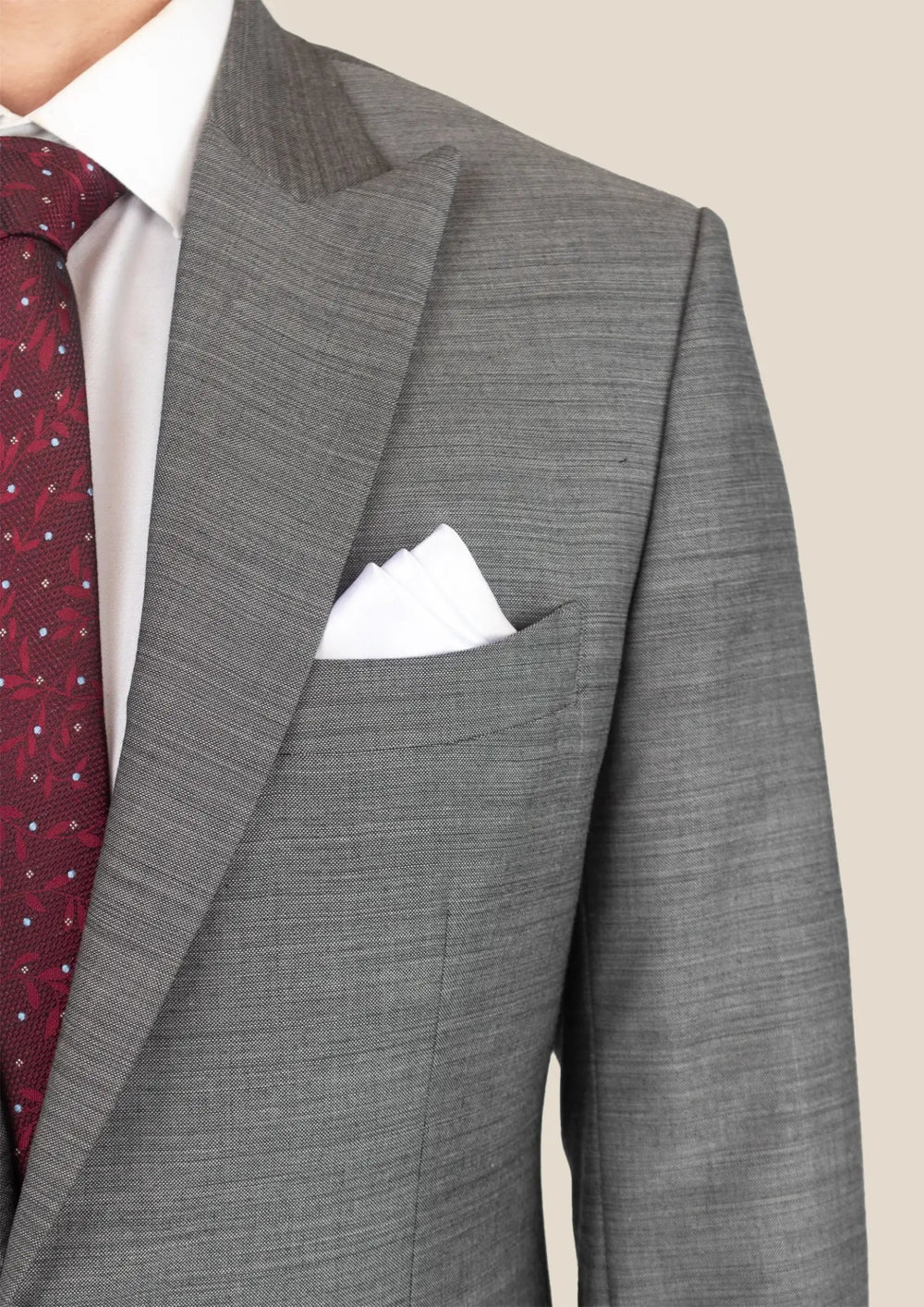 Bryant Granite Grey Birdseye Suit - SARTORO