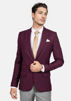 Bryant Mulberry Twill Jacket - SARTORO882
