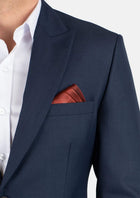 Bryant Navy Sharkskin Suit - SARTORO685
