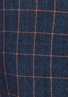 Bryant Spruce Blue Flannel Windowpane Suit - SARTORO898