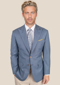 Bryant Vista Blue Sharkskin Jacket - SARTORO