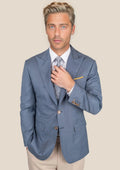 Bryant Vista Blue Sharkskin Jacket - SARTORO