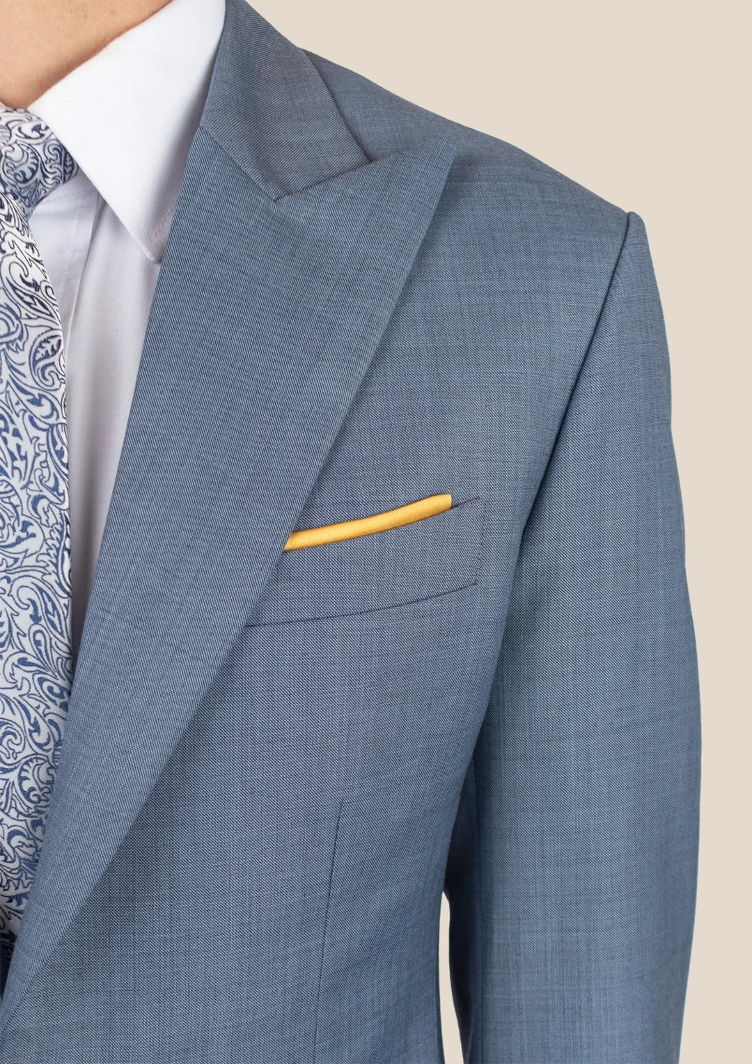 Bryant Vista Blue Sharkskin Jacket - SARTORO