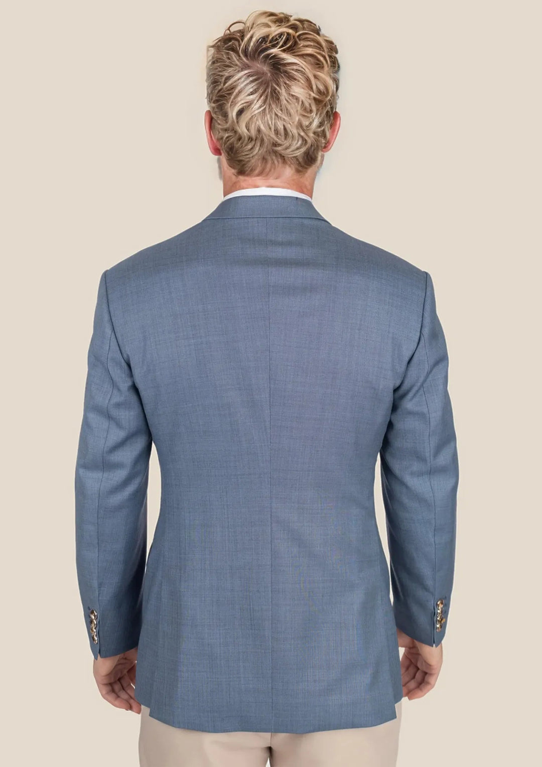 Bryant Vista Blue Sharkskin Jacket - SARTORO