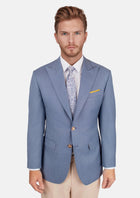 Bryant Vista Blue Sharkskin Jacket - SARTORO403