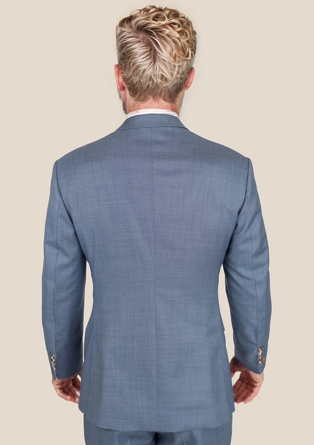 Bryant Vista Blue Sharkskin Suit - SARTORO