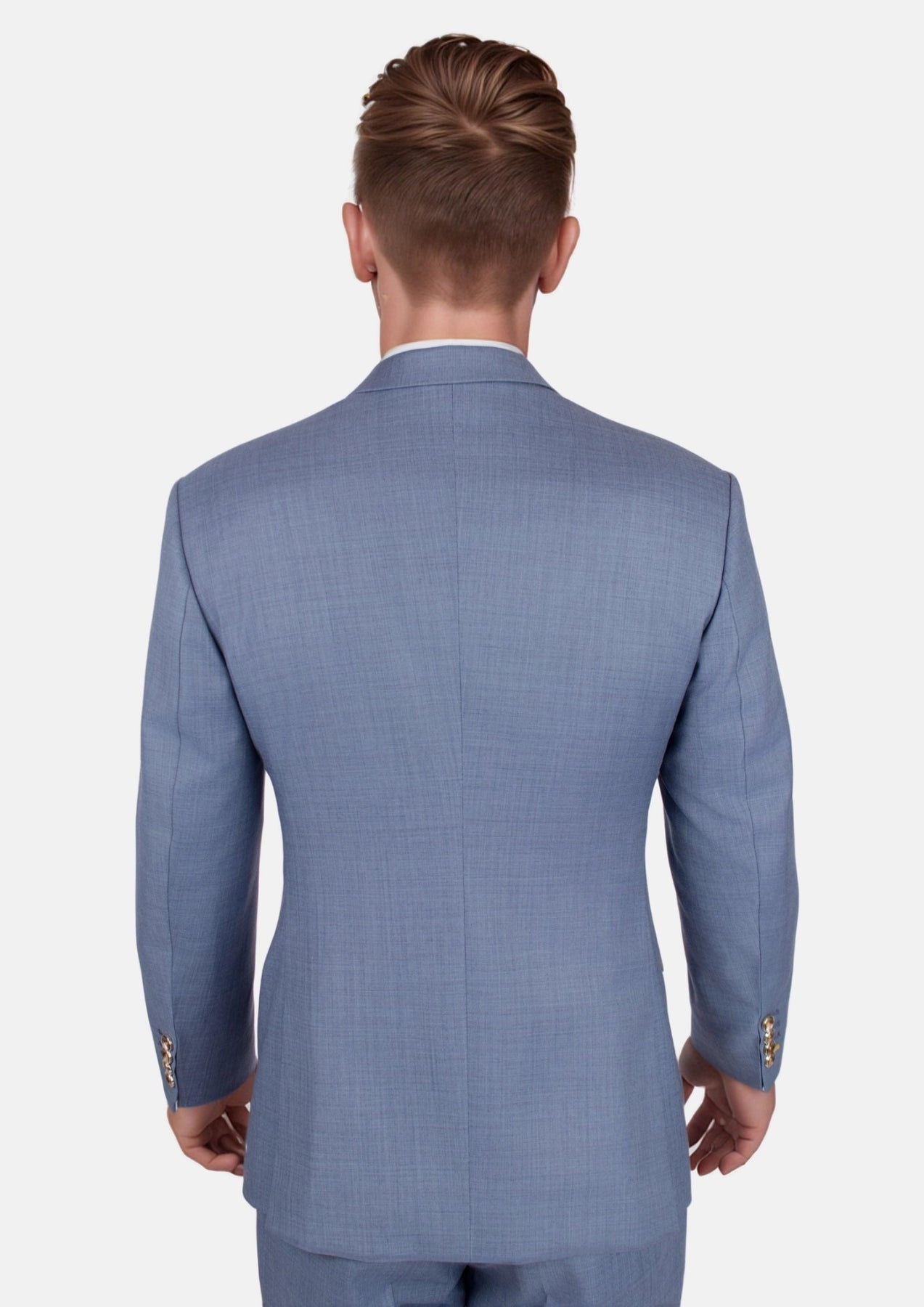 Bryant Vista Blue Sharkskin Suit - SARTORO