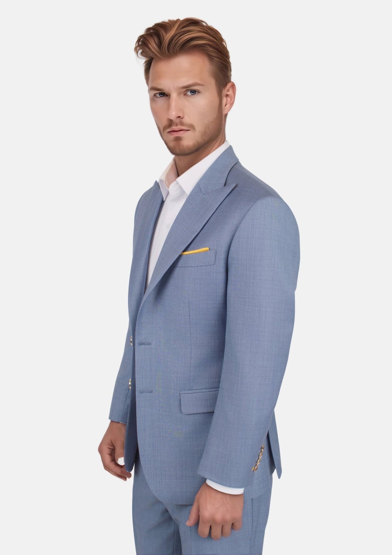 Bryant Vista Blue Sharkskin Suit841