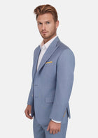 Bryant Vista Blue Sharkskin Suit - SARTORO455