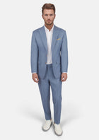 Bryant Vista Blue Sharkskin Suit - SARTORO28