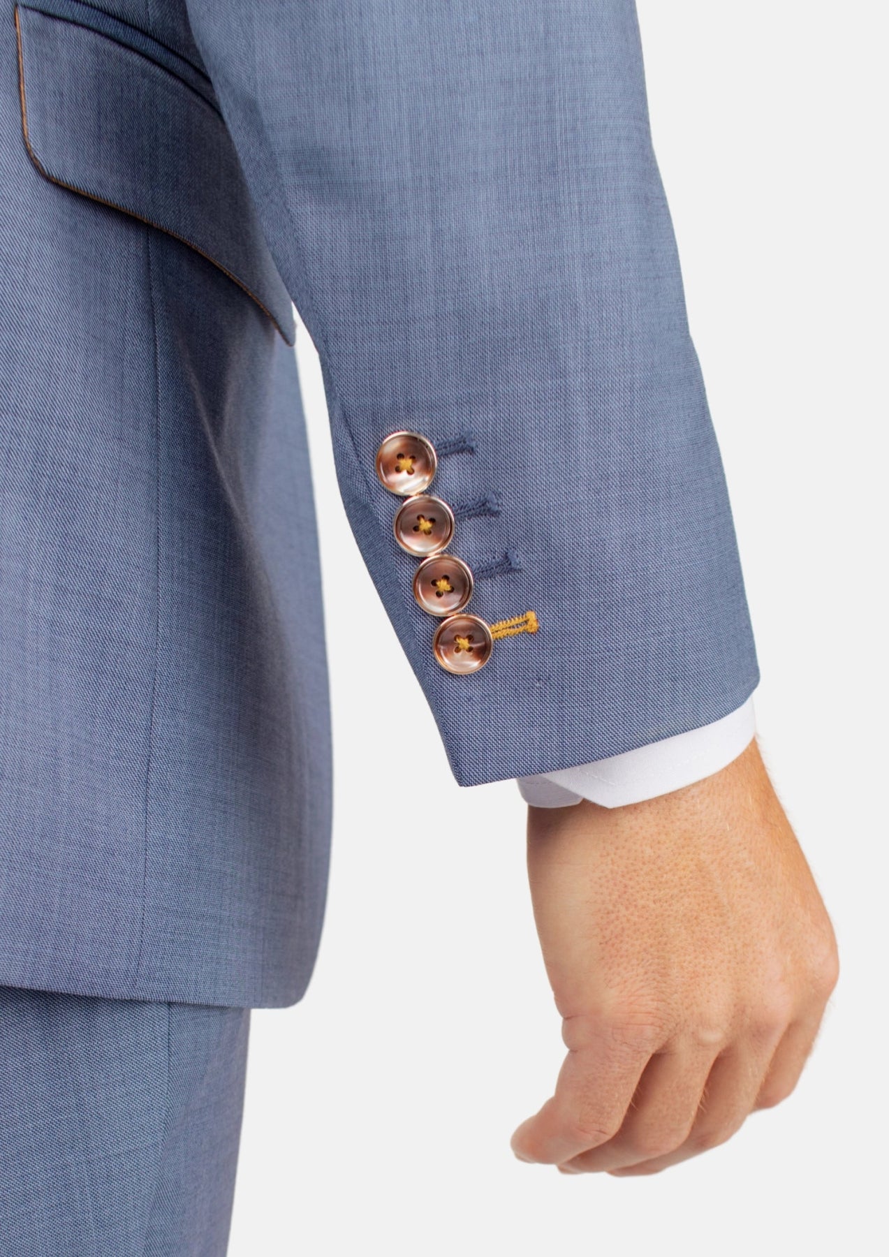 Bryant Vista Blue Sharkskin Suit - SARTORO119