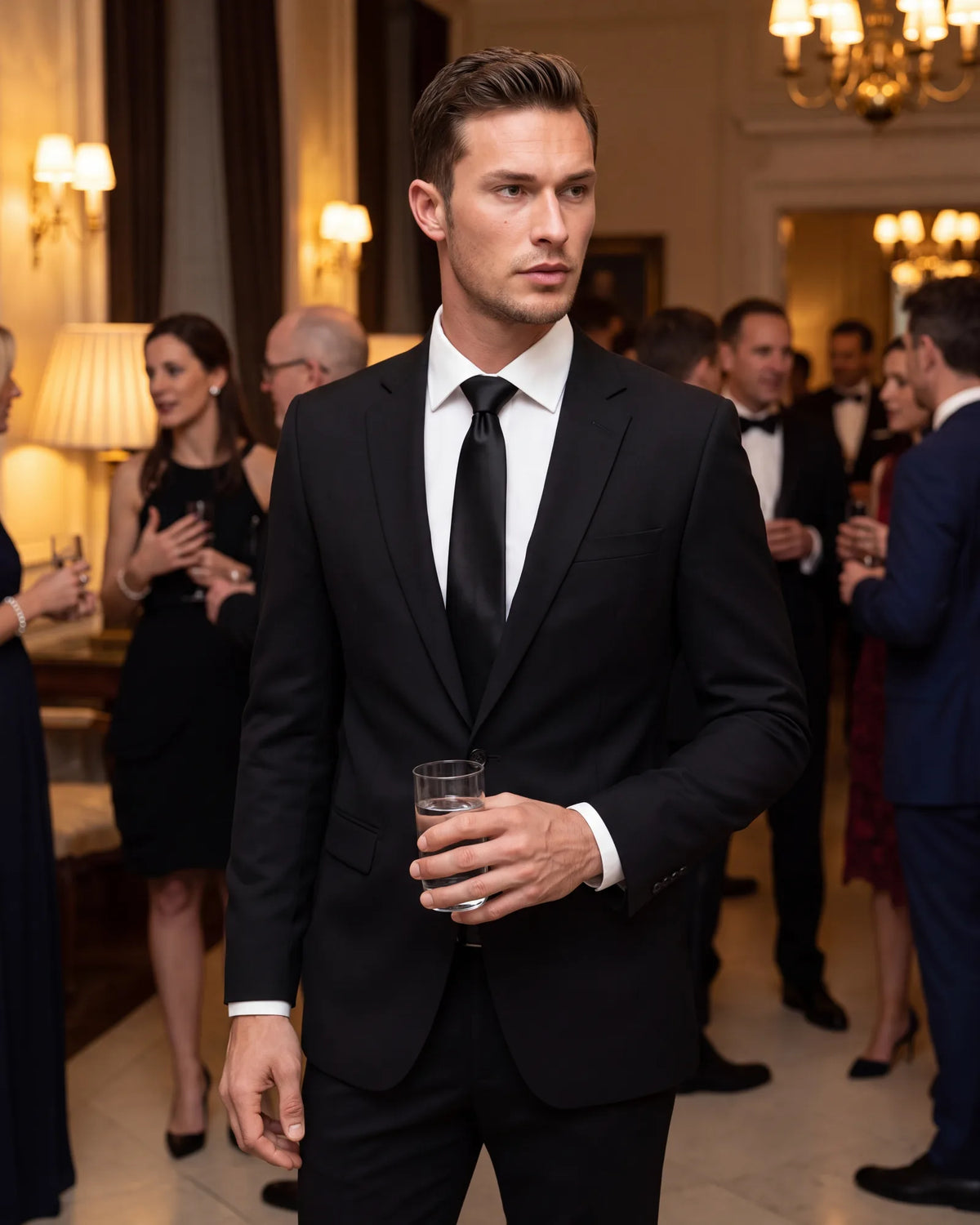 Save black for evenings that call for formality. A gala or premiere is exactly where it belongs.