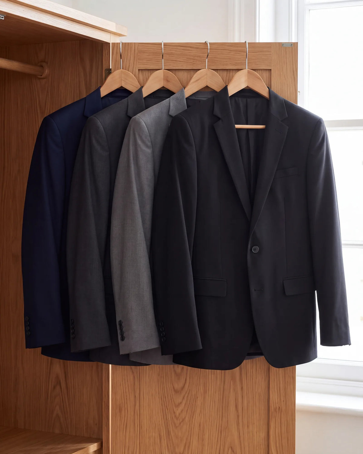 Already own navy, charcoal and gray? Then black is the fourth suit, bought for a specific occasion.