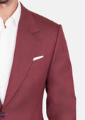 Burgundy Herringbone Ellis Jacket - SARTORO