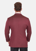 Burgundy Herringbone Ellis Jacket - SARTORO