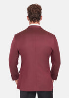 Burgundy Herringbone Ellis Jacket - SARTORO841