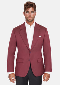 Burgundy Herringbone Ellis Jacket
