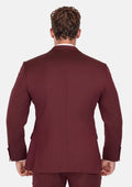 Burgundy Herringbone Ellis Suit - SARTORO