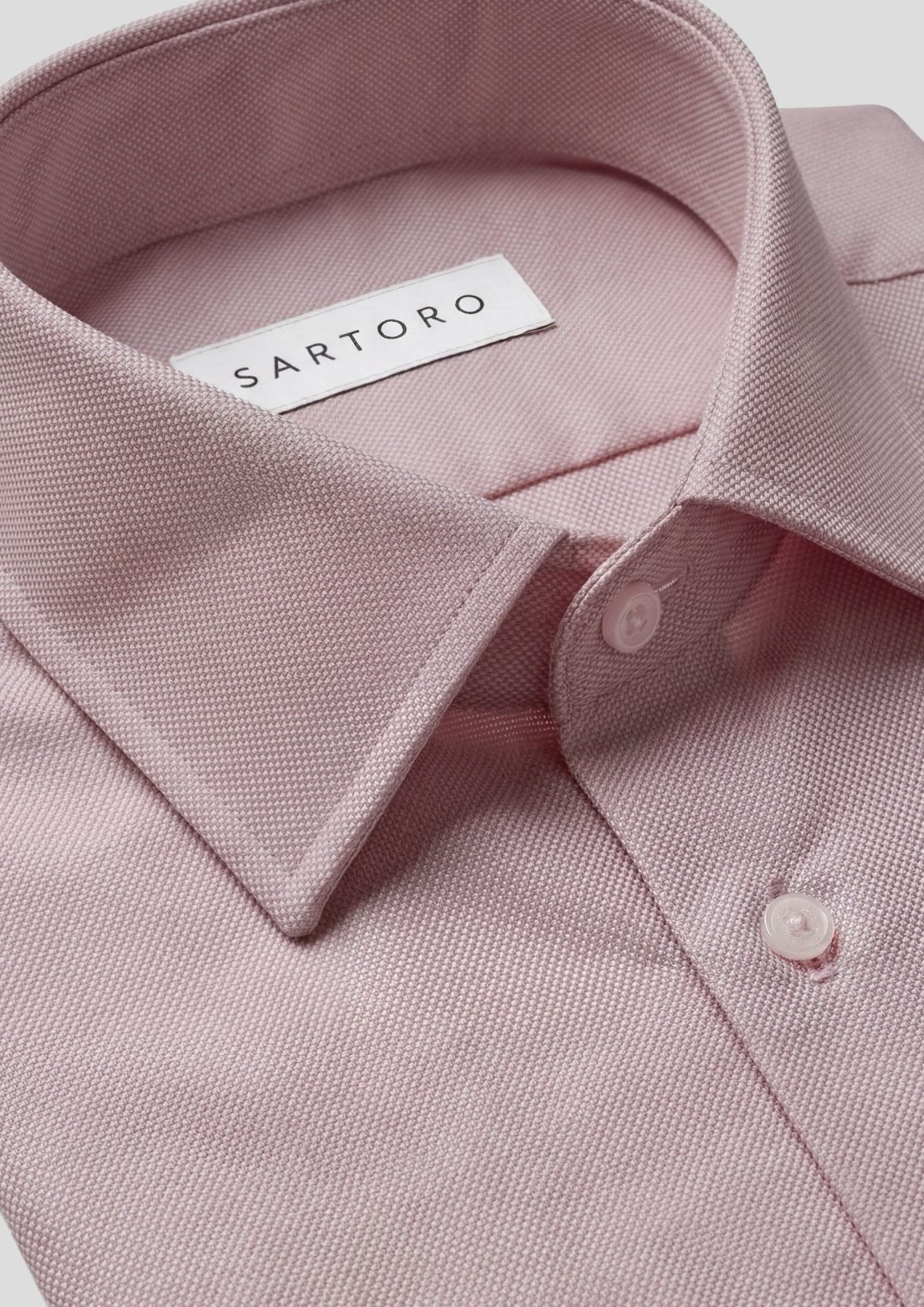Burgundy Oxford Weave Shirt - SARTORO332