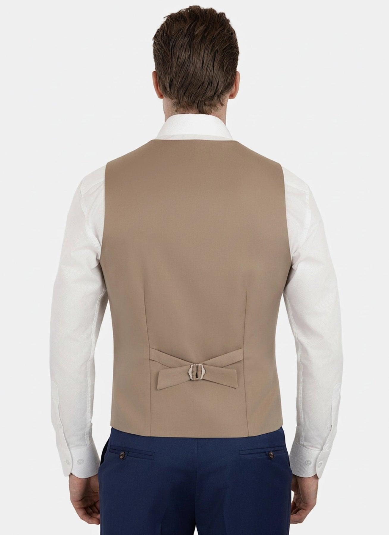 Camel Cotton Vest - SARTORO749