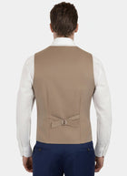 Camel Cotton Vest - SARTORO243