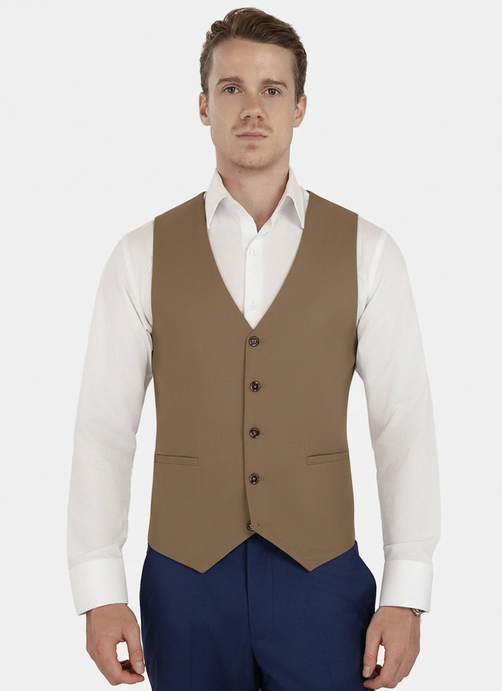 Camel Cotton Vest624