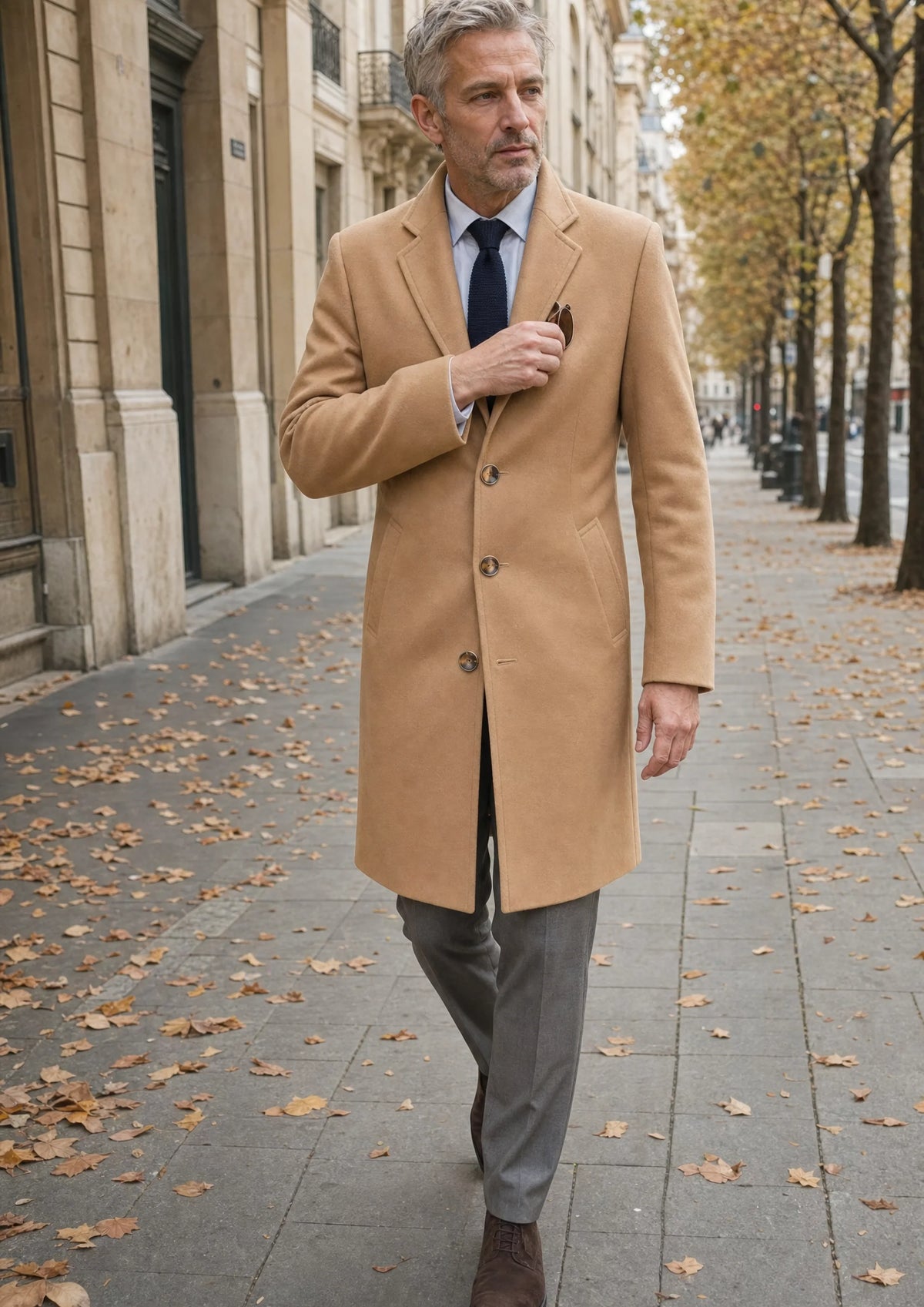 Camel Wool Classic Overcoat - SARTORO