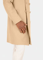 Camel Wool Peacoat - SARTORO549