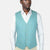 Capri Blue Linen Blend Vest - SARTORO