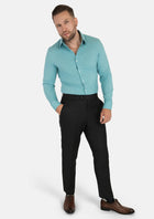 Capri Blue Linen Shirt - SARTORO688