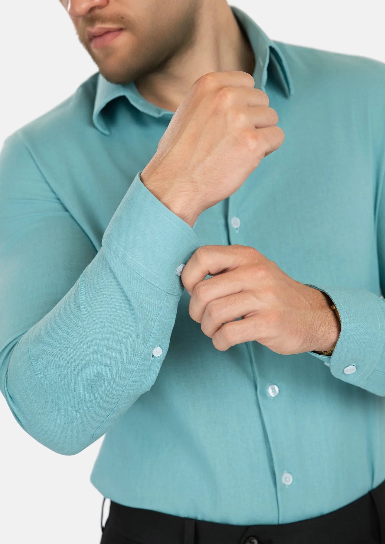 Capri Blue Linen Shirt - SARTORO