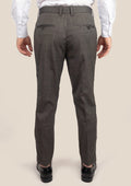 Carbon Grey Pindot Pants - SARTORO