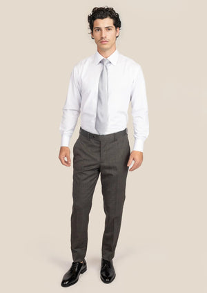 Carbon Grey Pindot Pants - SARTORO