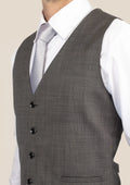 Carbon Grey Pindot Vest - SARTORO