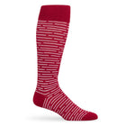 Cardinal Broken Stripe Dress Socks - SARTORO115