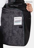 Carnegie Jet Black Twill Tuxedo - SARTORO620